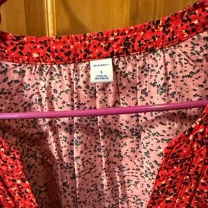 Old Navy Vibrant Red and Pink Dress